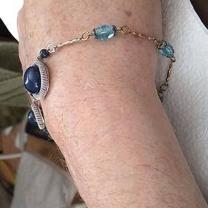 Blue loops costume bracelet